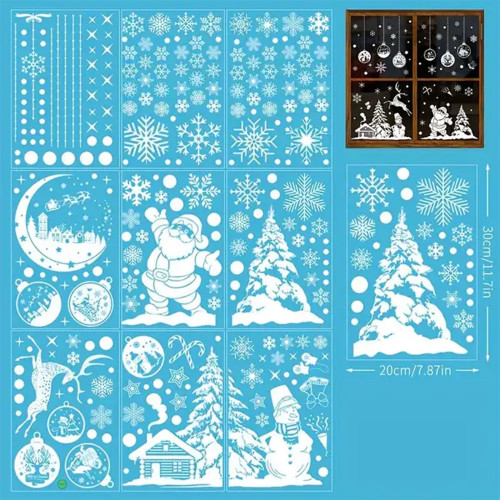Інтерєрна наклейка NG Зимові візерунки SD23011 (9 листів А4 270 шт)