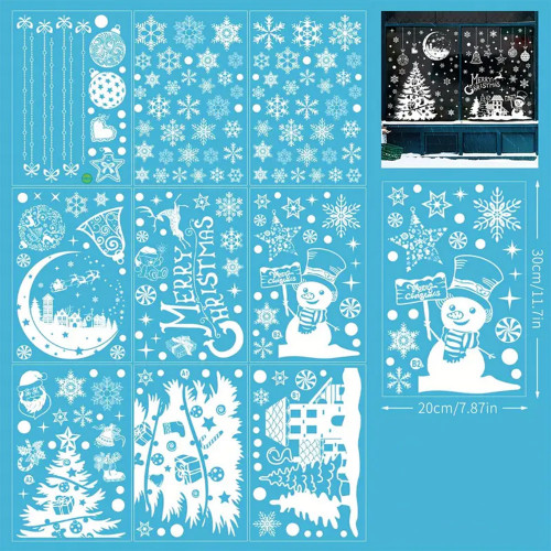 Інтерєрна наклейка NG Зимові візерунки SD23012 (9 листів А4 202 шт)