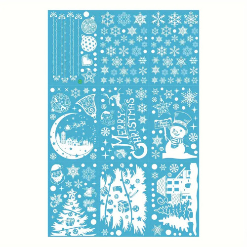 Інтерєрна наклейка NG Зимові візерунки SD23012 (9 листів А4 202 шт)