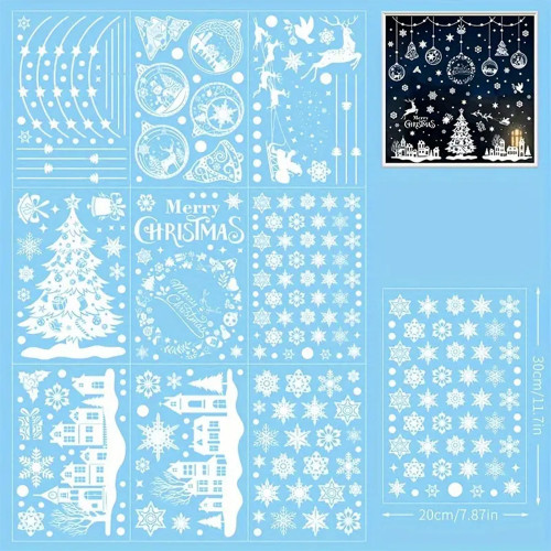 Інтерєрна наклейка NG Зимові візерунки SD23015 (9 листів А4 244 шт)