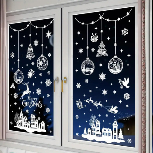 Інтерєрна наклейка NG Зимові візерунки SD23015 (9 листів А4 244 шт)