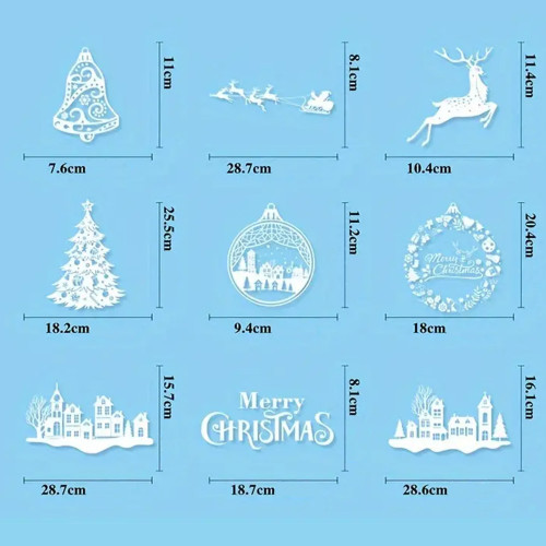Інтерєрна наклейка NG Зимові візерунки SD23015 (9 листів А4 244 шт)