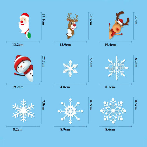 Інтерєрна наклейка NG Санта та друзі (8 листів А4 322 шт)
