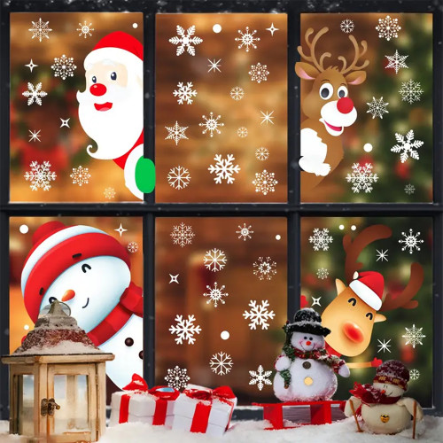 Інтерєрна наклейка NG Санта та друзі (8 листів А4 322 шт)