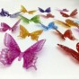 Наклейка 3D Метелики HZ-102 29,5х21см кольорові
