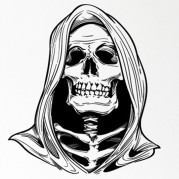 Інтер'єрна наклейка HL Похмурий Жнець FX3007 60х65см