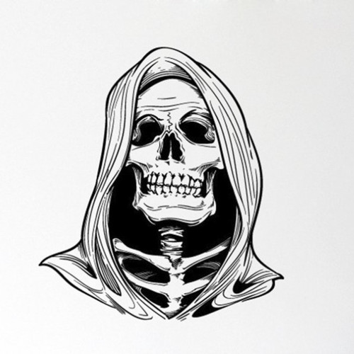 Інтерєрна наклейка HL Похмурий Жнець FX3007 60х65см