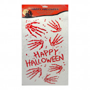 Інтер'єрні наклейки HL Криваві сліди Happy Halloween 50х30см