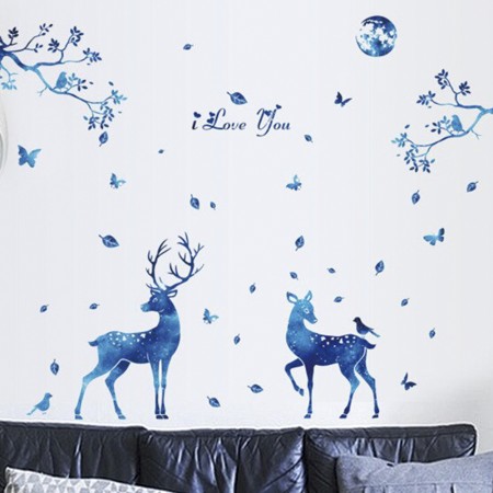 Інтер'єрна наклейка ZOO Блакитний Олень SK9181 60х90см