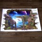 Інтер'єрна наклейка ZOO Світ Динозаврів AY9265 90х60см