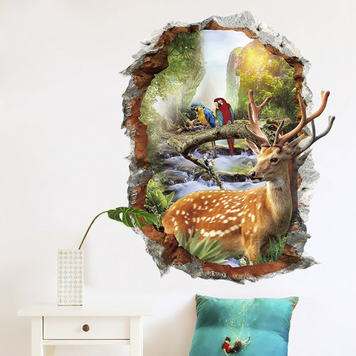 Інтерєрна наклейка ZOO Олень XH7253 70х50см