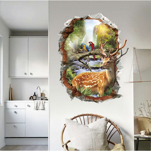 Інтерєрна наклейка ZOO Олень XH7253 70х50см