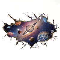 Интерьерная наклейка SS Космос Солнечная система SK9066B 90х60см