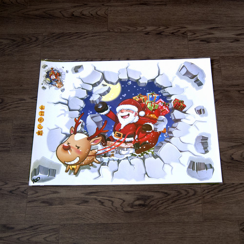 Інтерєрна наклейка NG Санта Клаус з подарунками ABQ6005 45х60см