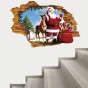 Інтер'єрна наклейка NG Санта Клаус та Рудольф XH7247 50х70см