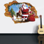 Інтерєрна наклейка NG Санта Клаус та Рудольф XH7247 50х70см