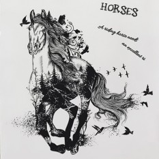 Інтер'єрна наклейка ZOO Чорний Кінь XL8346 90х60см