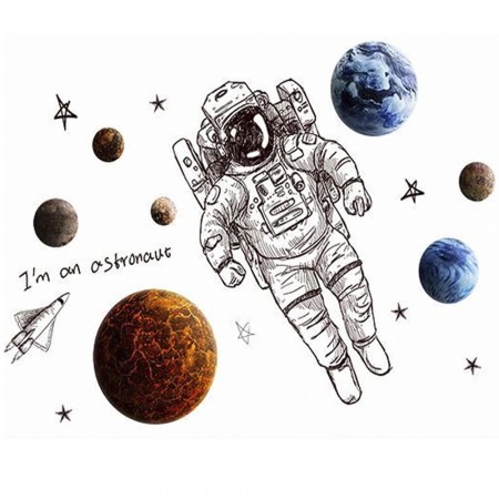 Інтер'єрна наклейка SS Космонавт XL8335 90х60см