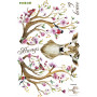Інтерєрна наклейка ZOO Олень з квітучими рогами SK9003B 90х60см