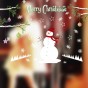 Интерьерная наклейка NG Рождественская Снеговик DLX7227 50х70см