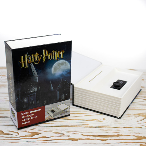 Книга сейф (18см) Гаррі Поттер (чорна із золотим)