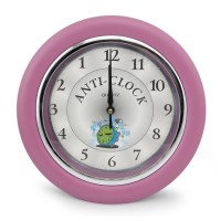 Часы идут в обратную сторону Anti-clock (розовый)