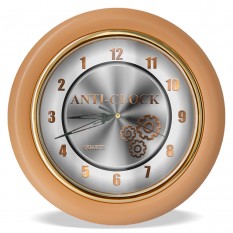 Часы с обратным ходом Anti-clock Ц011 (бежевые)