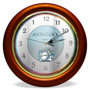 Годинник зі зворотним ходом Anti-clock Ц013 (коричневий)