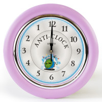 Часы идут в обратную сторону Anti-clock (розовый)