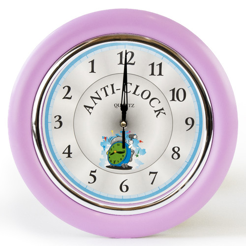 Годинник йде у зворотний бік Anti-clock (рожевий)