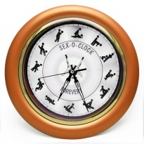 Часы Камасутра настенные большие (бронзовый)