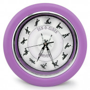 Годинник Камасутра настінний великий (бузковий)