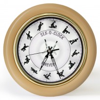 Часы Камасутра настенные большие (бежевый)