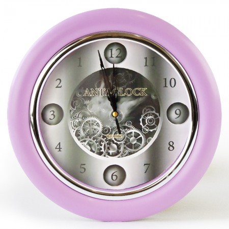 Годинник зі зворотним ходом Anti-clock Ц012 (рожевий)