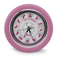 Настінний годинник Камасутра великий (рожевий)