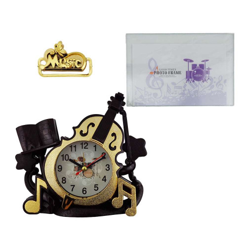 Фоторамка с часами Виолончель