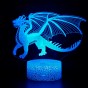 3D Светильник сенсорный Летящий дракон 15959-2-8