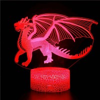 3D Світильник сенсорний Летючий дракон 15959-2-8