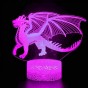 3D Светильник сенсорный Летящий дракон 15959-2-8