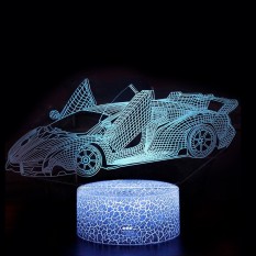 3D Светильник сенсорный Машина Lamborghini 15952-3-20
