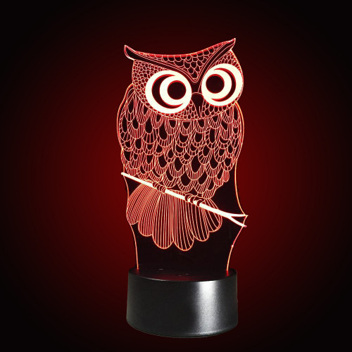 3D Светильник Сова 15952-3-8