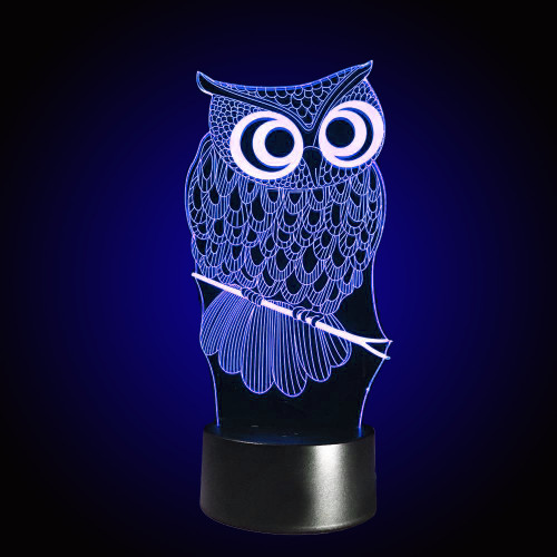 3D Светильник Сова 15952-3-8