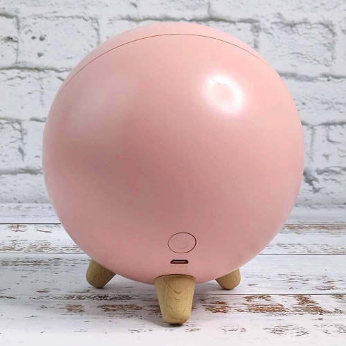 LED Нічник Сплячий кіт у будиночку (рожевий)