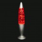Лава лампа с глиттером (34см) красная