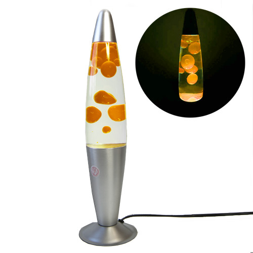 Лава лампа з парафіном (34см) жовта