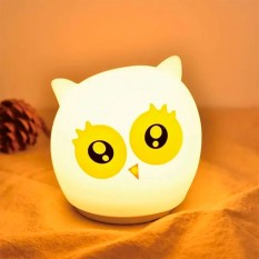 Силиконовый сенсорный ночник LED Сова милая