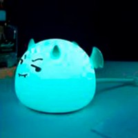 Силіконовий сенсорний нічник LED Монстрік (блакитний)
