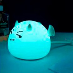 Силиконовый сенсорный ночник LED Монстрик (голубой)
