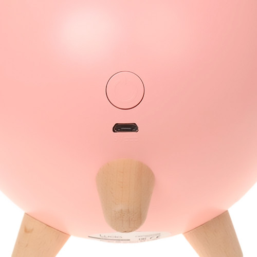 LED Нічник Сплячий кіт у будиночку (рожевий)