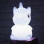 Силиконовый сенсорный ночник LED Единорог Baby (белый)